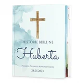 Religia i religioznawstwo - Murrano Historie opowieści biblijne z nadrukiem dla chłopca na komunię KZ-HB-010 - miniaturka - grafika 1