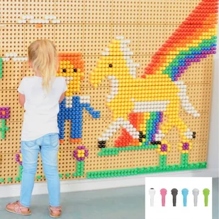 Masterkidz MASTERKIDZ Kołeczki Do Tablicy 512 Szt. 6 Kolorów - Tablice dla dzieci - miniaturka - grafika 3