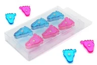 Dekoracje domu - first4magnetsTM first4magnets f4mfeet Niebieski i różowy Baby nóżki ukształtowanym na magnes, 1 opakowanie z 12, metalowy, o średnicy 22 MM X 4 MM wysokości F4MFEET-1 - miniaturka - grafika 1