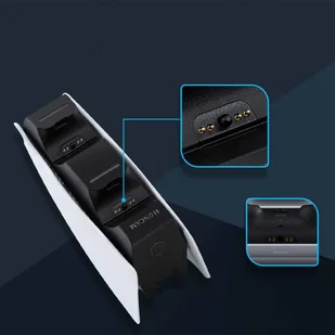 marka niezdefiniowana Podwójna stacja dokująca do kontrolera Pada do PlayStation 5 PS5 Biała 10974X0 - Akcesoria do Playstation marka niezdefiniowana Podwójna stacja dokująca do kontrolera Pada do PlayStation 5 PS5 Biała 10974X0 - Akcesoria do Playstation - miniaturka - grafika 9