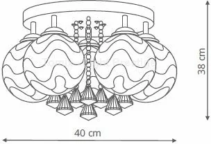 Light Prestige Sada 5 plafon LP-119/5C - Lampy pozostałe - miniaturka - grafika 2