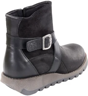 Fly London Botki SAKE Black Pampa Rug P142418026 - Botki damskie - miniaturka - grafika 4