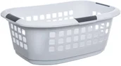 Kosze na bieliznę - Kosz na pranie z tworzywa sztucznego biały 51 l 157361C - miniaturka - grafika 1