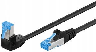 Patchcord S/ftp Kat. 6A Prosty / Kątowy 90° 0,5m - Patchcordy - miniaturka - grafika 2