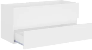 vidaXL Szafka pod umywalkę, biała, 100x38,5x45 cm, płyta wiórowa vidaXL - Szafki łazienkowe - miniaturka - grafika 5