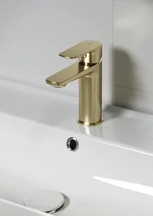 Cersanit Bateria umywalkowa sztorcowa niska Larga złoty mat S951-389 S951-389 - Baterie umywalkowe - miniaturka - grafika 2