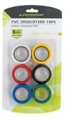 Taśmy izolacyjne i naprawcze - inny Taśmy izolacyjne PVC 0,13 mm x 15 mm x 5 m kolorowe 6 szt O14-4090 - miniaturka - grafika 1