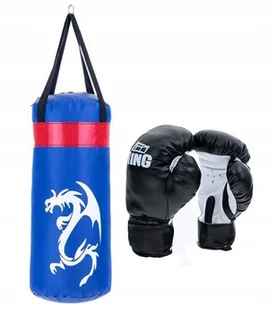 Zestaw bokserski dla dzieci worek 50 cm rękawice - Worki treningowe - miniaturka - grafika 2