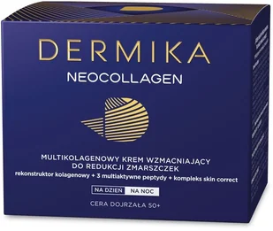 Dermika Neocollagen 50+ multikolagenowy krem wzmacniający na dzień i na noc 50ml - Kremy do twarzy - miniaturka - grafika 7