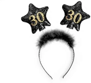 Opaska z gwiazdkami 30 czarny 1szt OP30 - Urodziny dla dorosłych - miniaturka - grafika 2