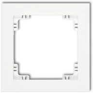 Klawisze i ramki - Karlik Ramka pojedyncza DECO Biały 25DR-1 - miniaturka - grafika 1