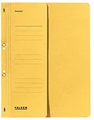 Koszulki na dokumenty - Herlitz Falken oesenhefter z kartonu z recyklingu, żółty 80003825 - miniaturka - grafika 1