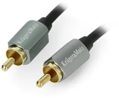 Kable - Kruger&Matz Kruger Matz Przewód RCA - RCA czarny - 1,8m LEC-16580 - miniaturka - grafika 1