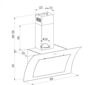 Klarstein Sabia 90 Biały (CGCH2-Sabia-90-WH) - Okapy kuchenne - miniaturka - grafika 11