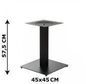 Meble modułowe i akcesoria - Stema SH Podstawa stolika SH-5002-5/L/B, 45x45 cm (stelaż stolika), kolor czarny SH-5002-5/L/B - miniaturka - grafika 1