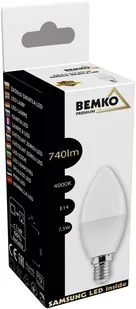 Bemko Żarówka LED SAMSUNG E14 7,5W C37 neutralna - Żarówki LED - miniaturka - grafika 3