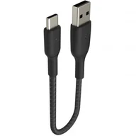 Kable USB - Belkin Kabel Boost Charge Braided USB-C do USB-A 15cm, czarny 745883788545 - miniaturka - grafika 1