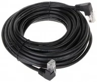 Kable - ABCVISION Patchcord RJ45/10-KK/B czarny kat.5e 10m RJ45/10-KK/B - miniaturka - grafika 1