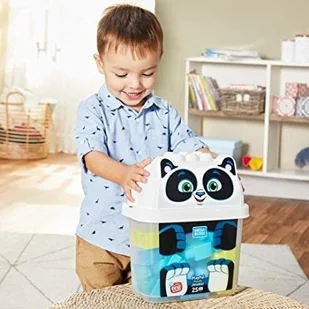 Fisher Price Mega Bloks Pojemnik z klockami Panda GCT47 - Klocki - miniaturka - grafika 4