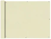 Parasole ogrodowe - vidaXL Parawan balkonowy z tkaniny oxford 90x600 cm kremowy 42339 - miniaturka - grafika 1