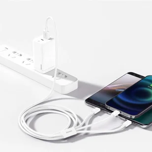 Baseus Kabel 3w1 Usb do micro Lightning Typ C 1.5m - Kable USB - miniaturka - grafika 9