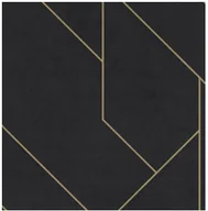 Tapety - Tapeta flizelinie Geometryczna Czarna Złota 427431 - miniaturka - grafika 1
