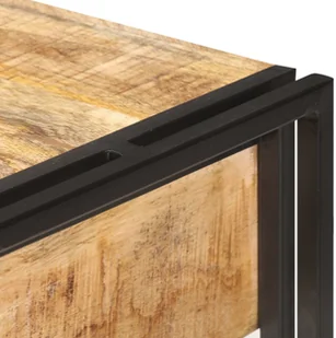 vidaXL Szafka, 120x30x75 cm, lite, surowe drewno mango 321802 - Szafki do salonu - miniaturka - grafika 6