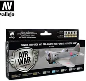 Kolejki i akcesoria - Vallejo Zestaw Air War 8 farb - Pre-War To 1941 - Great Patriotic War Vallejo 71196 - miniaturka - grafika 1