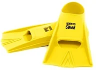 Pływanie - BornToSwim Bor NTO Swim dzieci silikonowe wkładki do pływania płetwy krótkie płetwy Training rozm. 27  29, żółty FIN-XX-U-J-27-29 - miniaturka - grafika 1