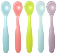 Sztućce dla dzieci - Babymoov Badabulle, Zestaw 5 elastycznych łyżeczek - miniaturka - grafika 1