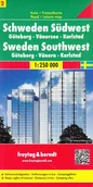 Atlasy i mapy - Freytag&amp;Berndt Szwecja cz.2 część południowo-zachodnia Göteborg-Vänersee-Karlstad, 1:250 000 - miniaturka - grafika 1