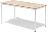 Meble do szkół i przedszkoli - AJ Produkty Stół SONITUS, 1400x700x720 mm, linoleum beż, biały - miniaturka - grafika 1