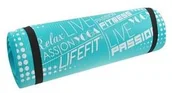 Maty do jogi - Mata LIFEFIT Yoga Mat Exkluziv 100x60x1cm Turkusowa - miniaturka - grafika 1