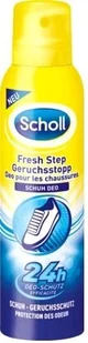 Scholl Fresh Step zapachu buta dezodorantu zatrzymania, spray Spray, schuhdeo na buty, buty świeże, trójpak (3 X 150 ML) 89474 - Pielęgnacja stóp - miniaturka - grafika 2