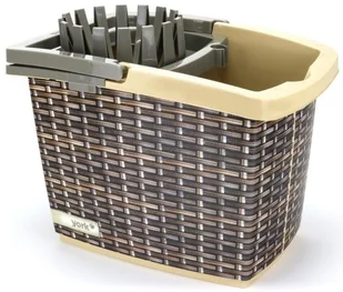 York Wiadro z wyciskaczem Rattan 15l - Miotły, szufle, mopy - miniaturka - grafika 2