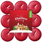 Świece - Bolsius Podgrzewacz Merry Christmas wiśnia 18 szt - miniaturka - grafika 1