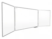Tablice i flipcharty - Allboards tryptyk Tablica biała szkolna suchościeralna magnetyczna typu 100x150 - miniaturka - grafika 1
