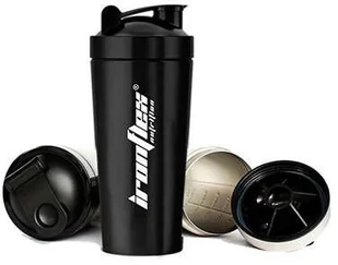IRONFLEX IRONFLEX Shaker Steel  750ml Black - Shakery i bidony sportowe - miniaturka - grafika 4