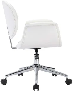vidaXL Obrotowe krzesła stołowe, 6 szt., białe, sztuczna skóra 3054859 - Krzesła - miniaturka - grafika 4
