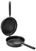 Patelnie - IBILI Patelnia dwustronna 24 cm do smażenia omletów 441024, indukcja, powłoka kamienna 441024 - miniaturka - grafika 1