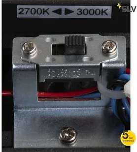 Spotline SLV DIRETO 60 WL wewnętrzna lampa ścienna natynkowa LED czarna przełącznik CCT 2700/3000 K 1004740 - Lampy ścienne - miniaturka - grafika 6