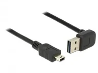 Kable USB - Delock EASY-USB-KAB.2.0 A (gewink. czy/UN) > Mini-B 0.5 m Czarny 85184 - miniaturka - grafika 1