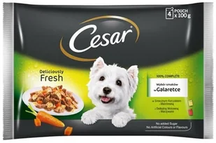Cesar Feines wybór w galarecie, 2 smaki - 24 x 100 g - Mokra karma dla psów - miniaturka - grafika 3