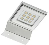 Lampy pozostałe - GTV OPRAWA LEDOWA KWADRATOWA NA SZAFKĘ CALDERON. 12V. 9 LED. CIEPŁY BIAŁY. SATYNA LD-NKW9CB-52 - miniaturka - grafika 1