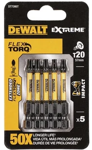 Dewalt DeWALT bity T20 Extreme Impact Torsion, 5 sztuki, 50 MM, dt7395t-QZ DT7395T-QZ - Wiertła - miniaturka - grafika 2