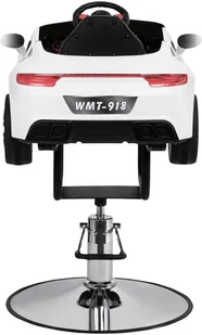 GABBIANO Fotel fryzjerski dziecięcy samochodzik bm biały P138157 - Fotele fryzjerskie - miniaturka - grafika 9