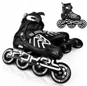 Rolki - Rolki Regulowane Łyżworolki + Kółka 100mm r. 39-42 - miniaturka - grafika 1