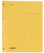 Koszulki na dokumenty - Falken oesenhefter z kartonu z recyklingu, żółty 80003908 - miniaturka - grafika 1