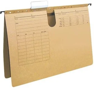 Q-Connect Skoroszyt zawieszkowy , karton, A4, 250gsm, jasnobrązowy KF00554 - Teczki i skoroszyty - miniaturka - grafika 3