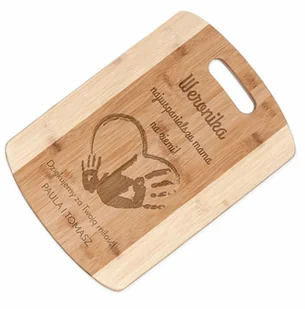 Murrano Deska bambusowa do krojenia z grawerem dla pary na ślub rocznicę p DSK-BMB3-039 - Deski do krojenia - miniaturka - grafika 33